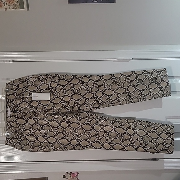 Good American Neutral Snake Print Skinny Jeans Size  4/27 - Picture 1 of 11